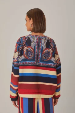 FARM Rio ENERGY SCARF MIXED PRINT SWEATSHIRT