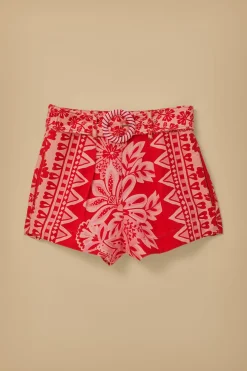 FARM Rio FLORA TAPESTRY RED SHORTS