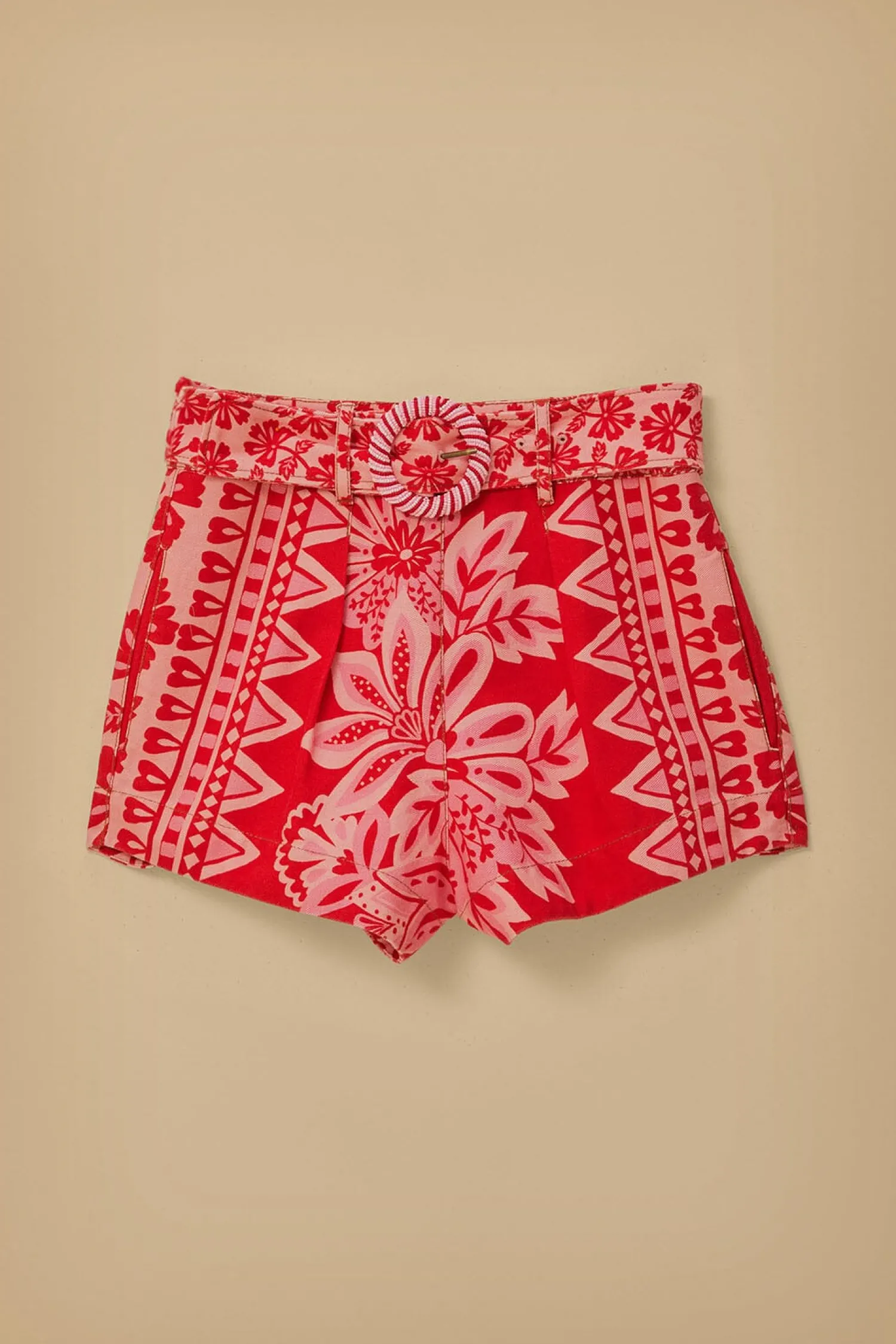 FARM Rio FLORA TAPESTRY RED SHORTS