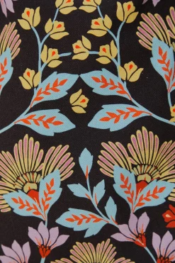 FARM Rio FLOWERY BLACK MINI SKIRT