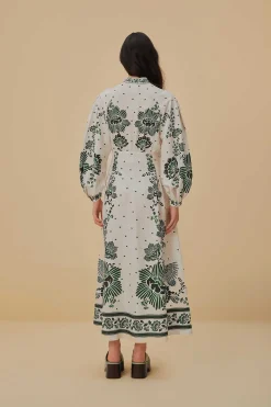 FARM Rio FOREST SOUL OFF-WHITE MAXI DRESS