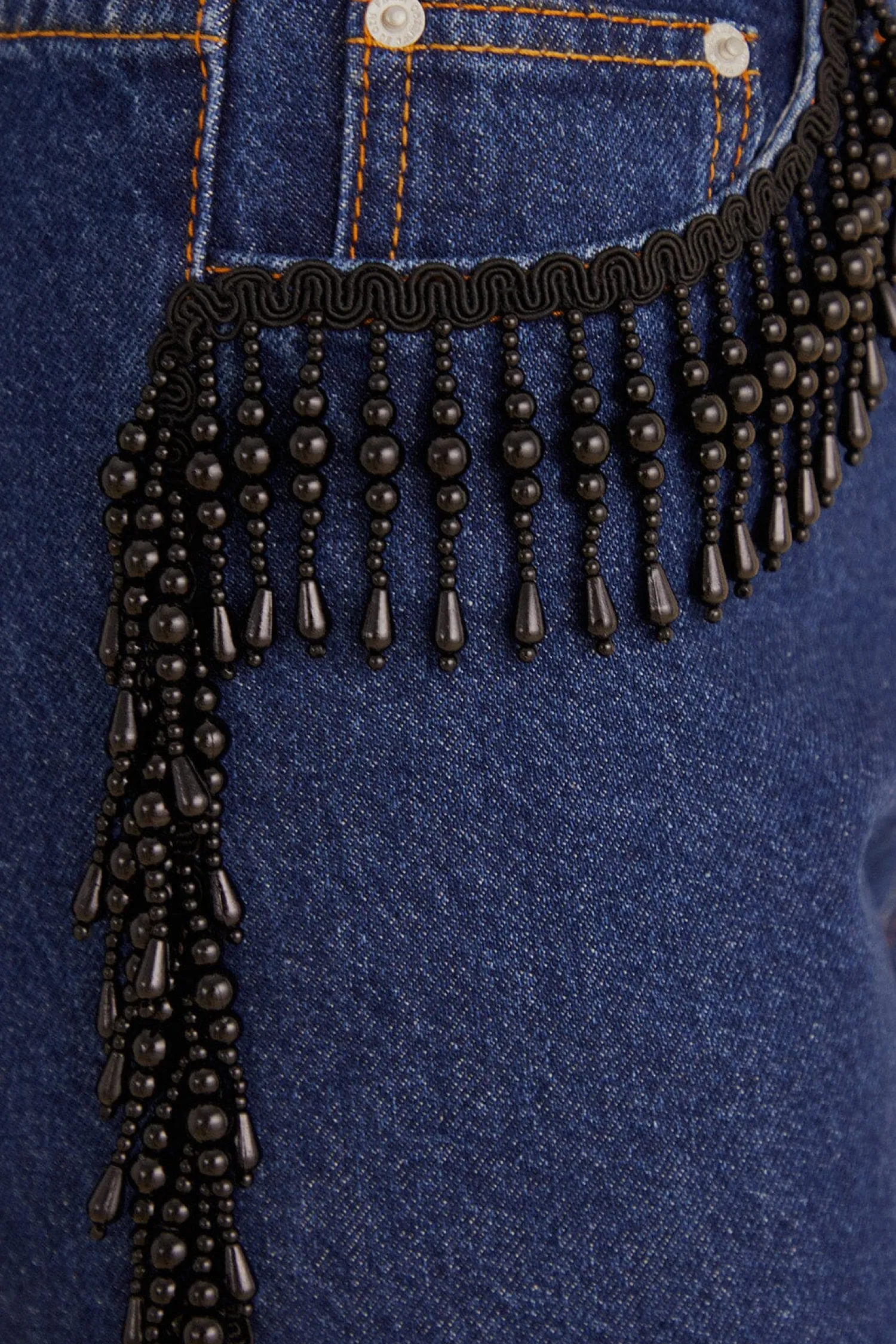 FARM Rio FRINGES BEADS WIDE PANTS