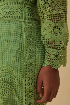 FARM Rio  GREEN GUIPIRE PANTS