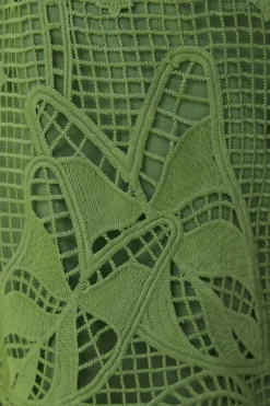 FARM Rio  GREEN GUIPIRE PANTS