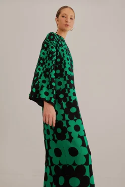 FARM Rio GREEN LOVEDAISY KNIT DRESS