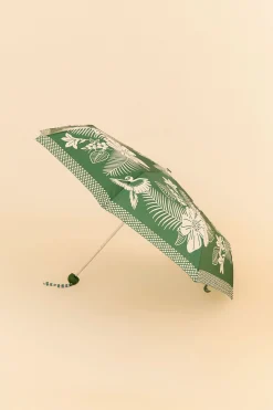 FARM Rio GREEN MACAW ELEGANCE UMBRELLA
