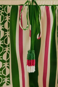 FARM Rio GREEN PINEAPPLE SCARF SHORTS