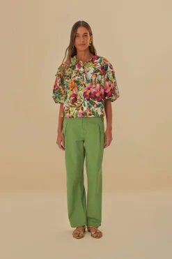 FARM Rio GREEN PLEAT PANTS