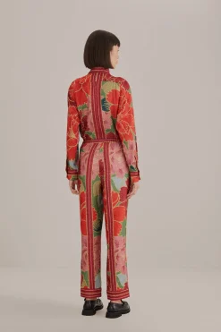 FARM Rio  GREEN SOLAR CHITA PANTS