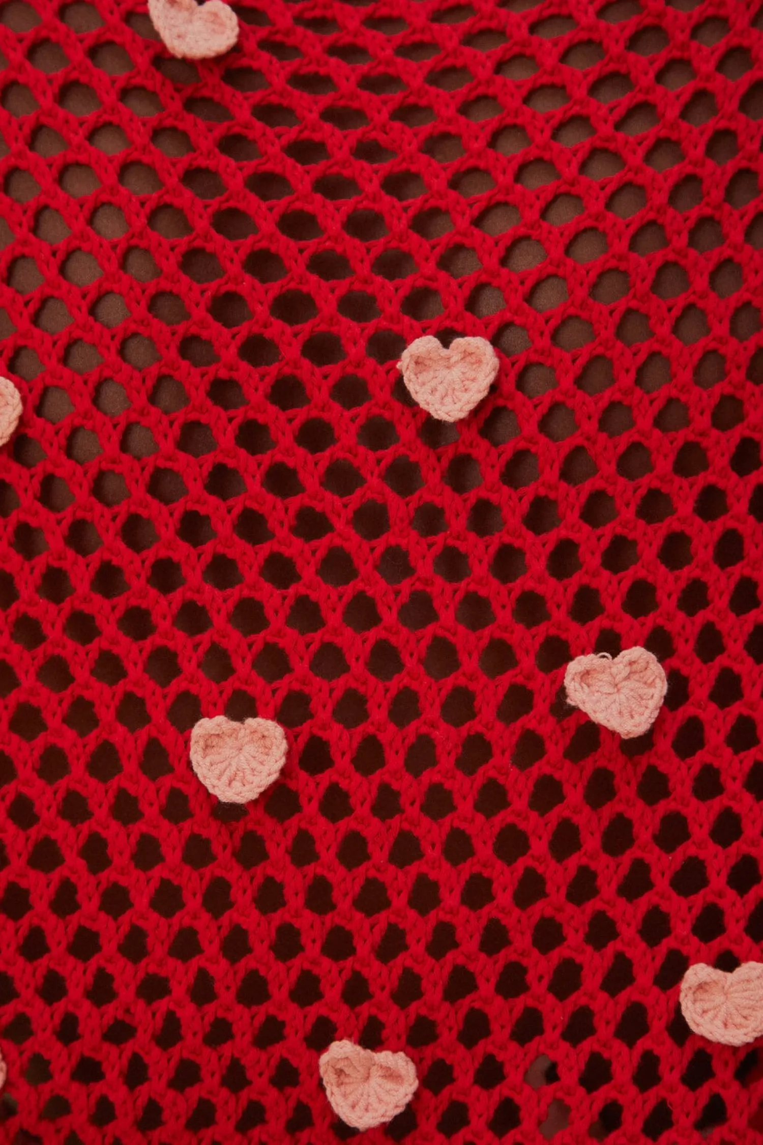 FARM Rio HANDMADE HEARTS KNIT SWEATER