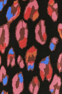FARM Rio IRIDESCENT LEOPARDS KNIT MINI DRESS