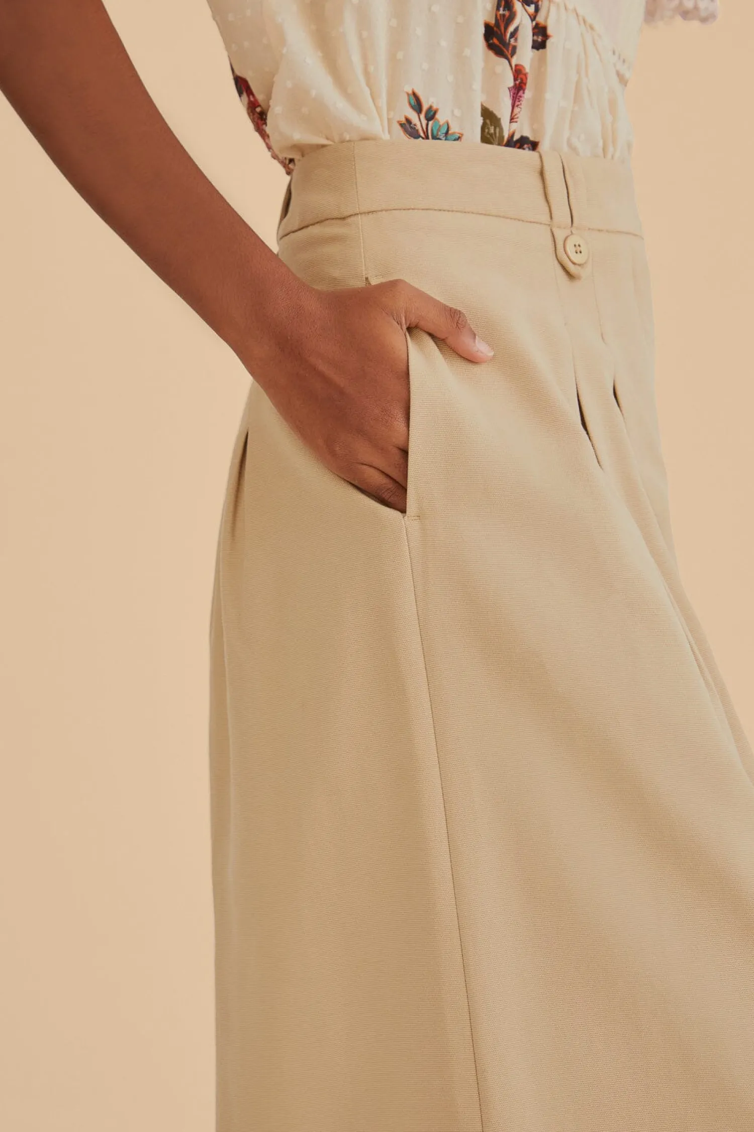 FARM Rio KAKHI HIGH WAIST PANTS