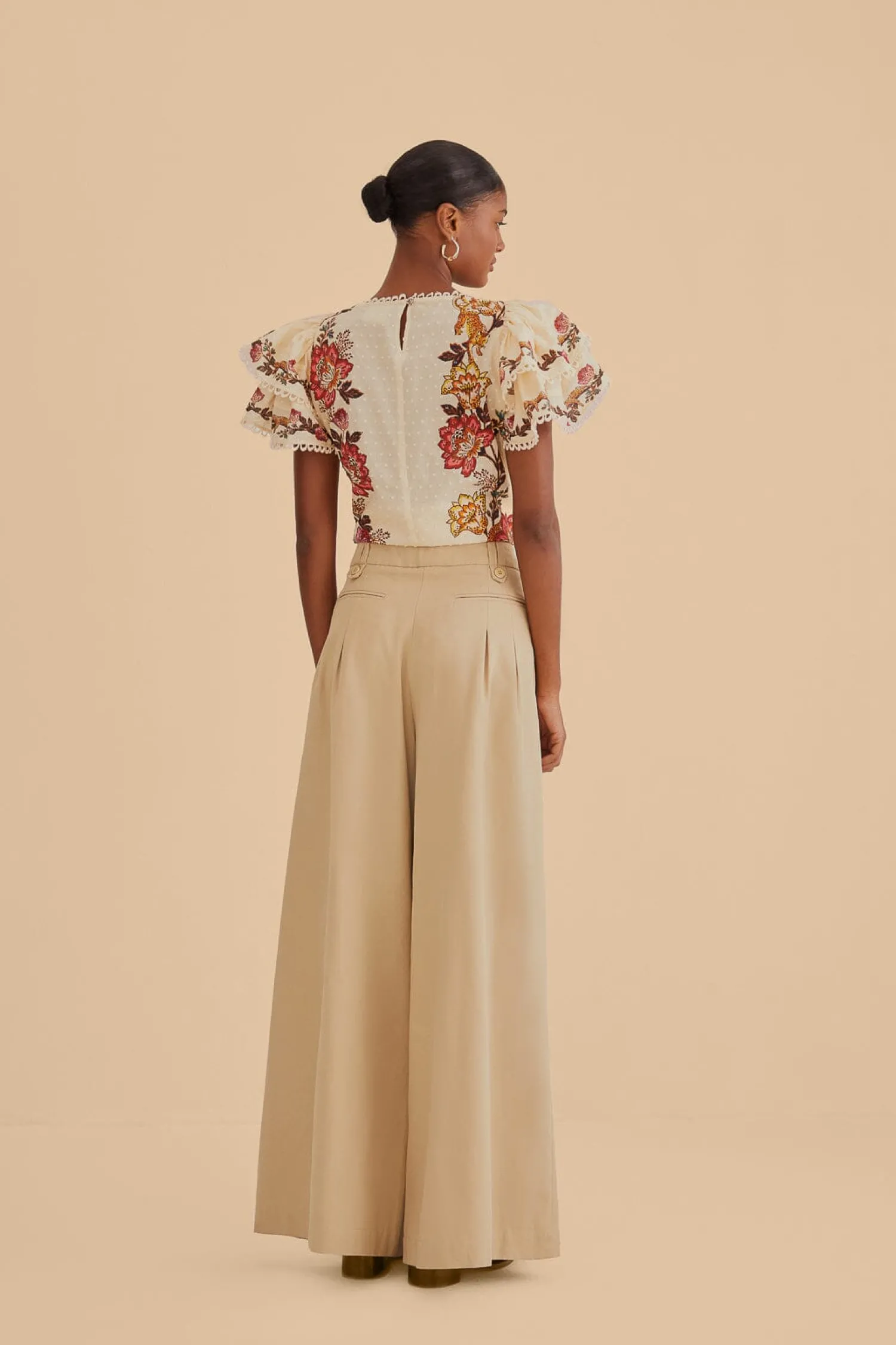FARM Rio KAKHI HIGH WAIST PANTS