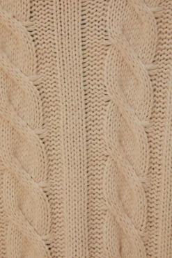 FARM Rio KHAKI BRAIDED KNIT CARDIGAN