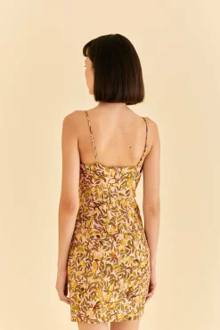 FARM Rio LIGHT PINK STAR FRUIT FLOWER MINI DRESS
