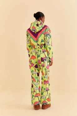 FARM Rio  LIME GREEN NEW MUSHROOM SKI JUMPSUIT