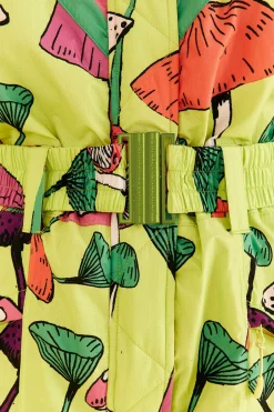 FARM Rio  LIME GREEN NEW MUSHROOM SKI JUMPSUIT