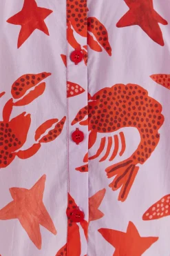 FARM Rio  LOBSTER SKY MINI DRESS