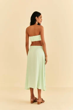 FARM Rio  MINT MIDI SKIRT