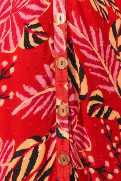 FARM Rio  MIXED FLORAL PRINTS LONG SLEEVE MAXI DRESS