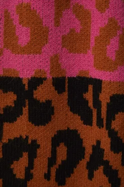 FARM Rio MIXED LEOPARDS KNIT CARDIGAN