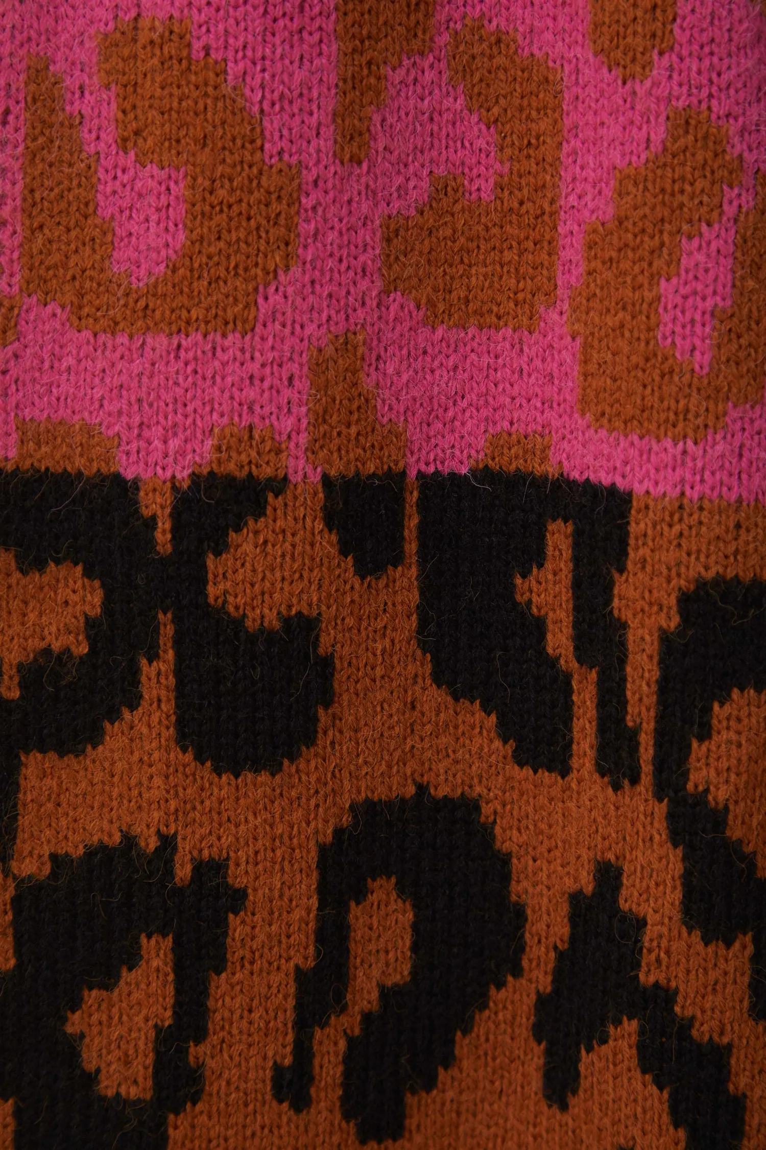 FARM Rio MIXED LEOPARDS KNIT CARDIGAN