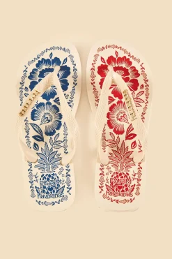 FARM Rio  MIXED PINEAPPLE GARDEN HAVAIANAS SANDALS