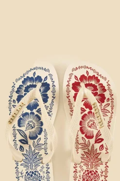 FARM Rio  MIXED PINEAPPLE GARDEN HAVAIANAS SANDALS