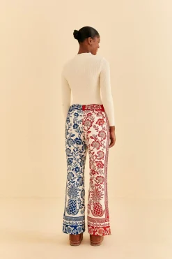 FARM Rio  MIXED PINEAPPLE GARDEN SKI PANTS