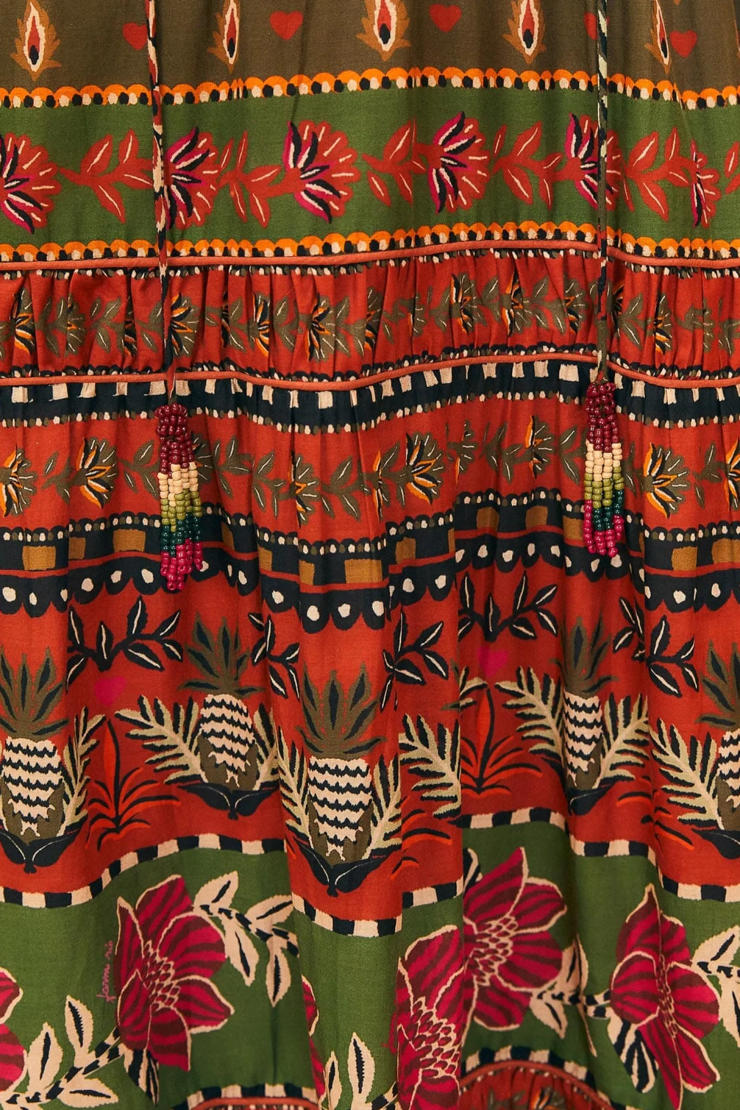 FARM Rio MULTICOLOR AINIKA FLORAL GARDEN MAXI DRESS
