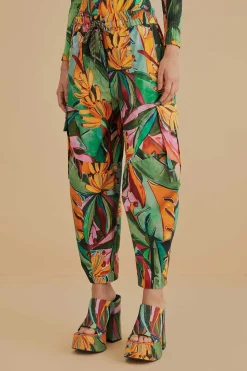 FARM Rio  MULTICOLOR BANANA FOLIAGE PANTS