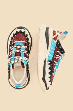 FARM Rio  MULTICOLOR BEADED SNEAKER