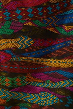 FARM Rio MULTICOLOR MIRAGE MIDI SKIRT