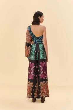 FARM Rio  MULTICOLOR SWEET MERMAIDS ASYMMETRIC JUMPSUIT