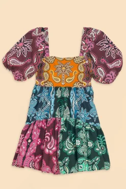 FARM Rio MULTICOLOR SWEET MERMAIDS SHORT SLEEVE MINI DRESS