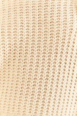 FARM Rio  OFF-WHITE BRAIDED SWEATER