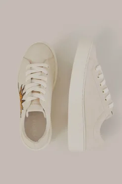FARM Rio  OFF-WHITE FLATFORM SNEAKER
