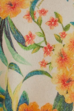 FARM Rio OFF-WHITE PINEAPPLE BLOOM KNIT CARDIGAN