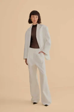 FARM Rio OFF-WHITE WIDE PANTS