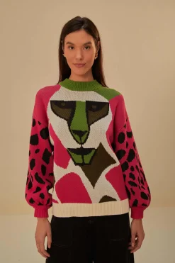 FARM Rio ONCA KAMBOZISTICA KNIT SWEATER