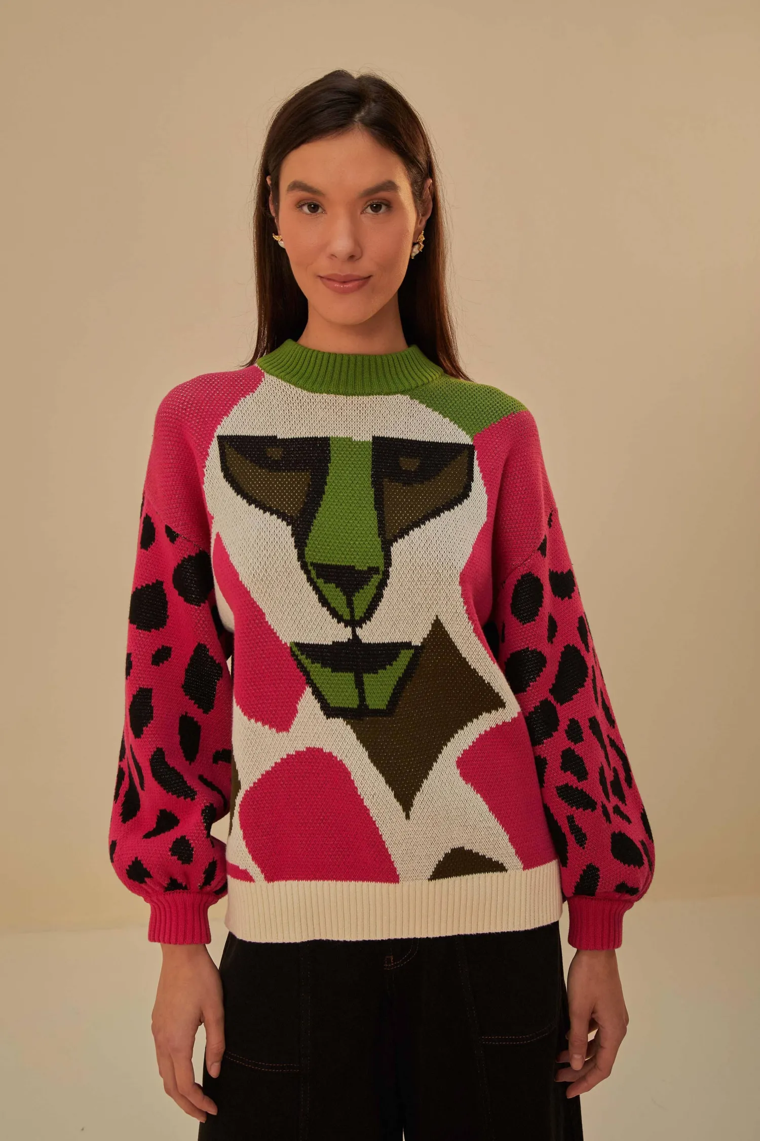 FARM Rio ONCA KAMBOZISTICA KNIT SWEATER