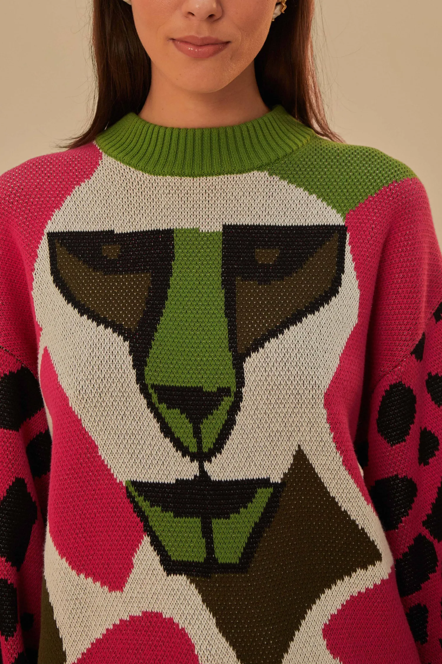 FARM Rio ONCA KAMBOZISTICA KNIT SWEATER
