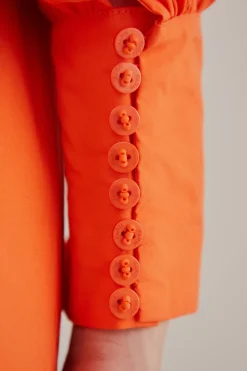 FARM Rio  ORANGE OPEN BACK MINI DRESS