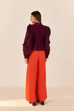 FARM Rio ORANGE TAILORED PANTS
