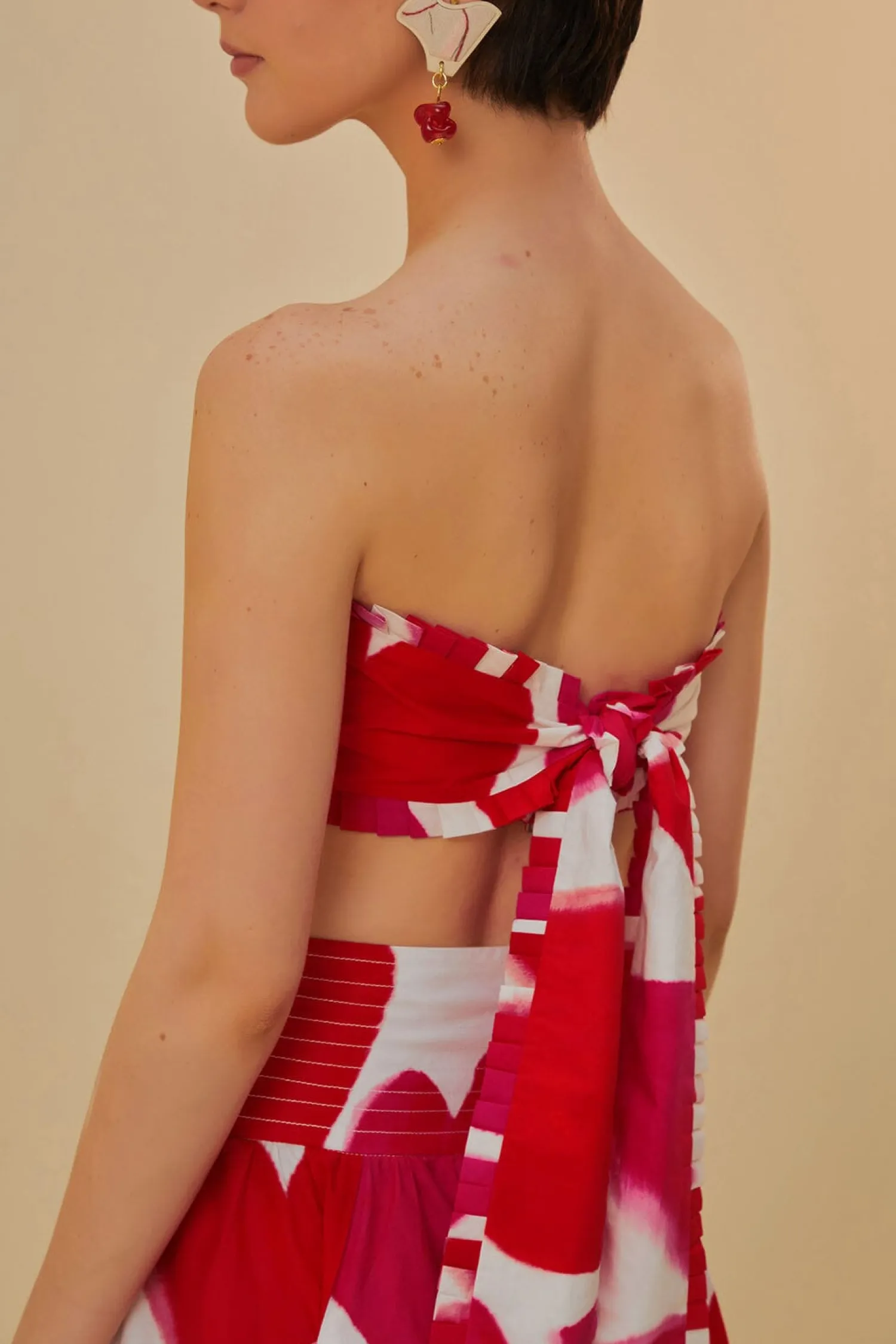 FARM Rio PAINTED HEARTS SLEEVELESS TOP