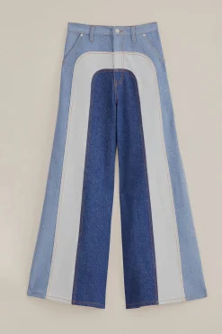 FARM Rio  PATCHWORK DENIM WIDE PANTS