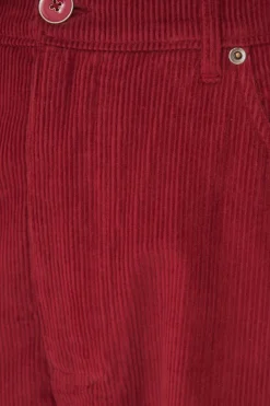 FARM Rio PINK CORDUROY EMBROIDERED PANTS