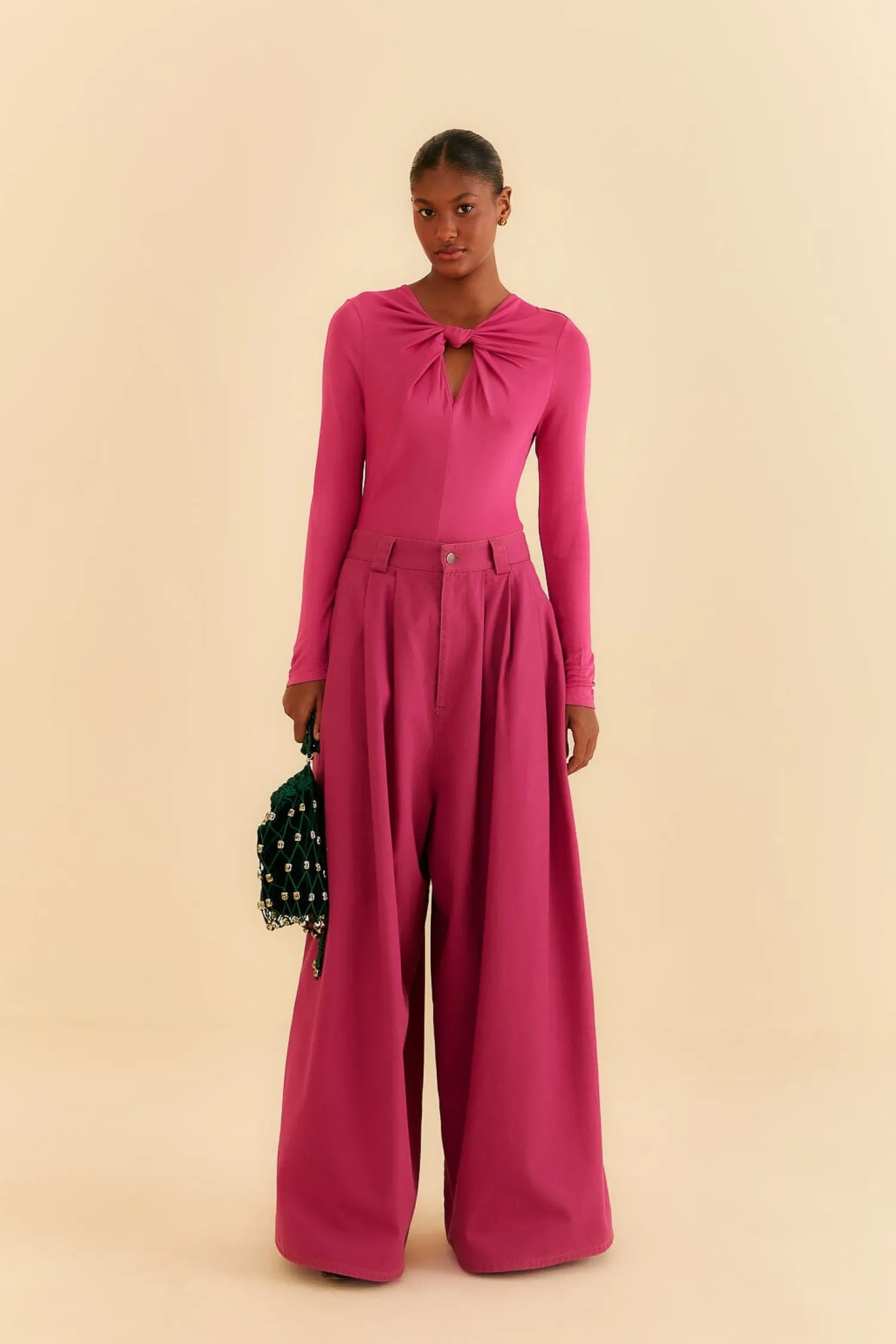 FARM Rio PINK LONG SLEEVE BODYSUIT