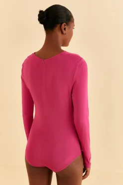 FARM Rio PINK LONG SLEEVE BODYSUIT
