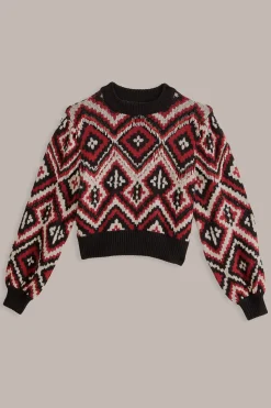 FARM Rio RAUTI BEADED KNIT SWEATER